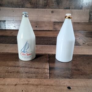 Vintage 2 Old Spice The Original 6 oz Star Top Bottle 6" Empty bottles